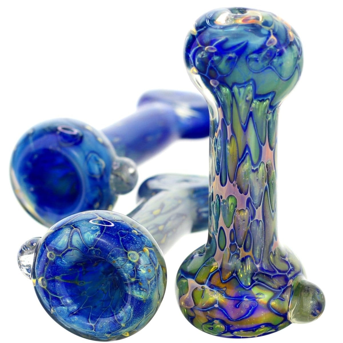 Himalayan Glass Glass Blue Scale Pipe