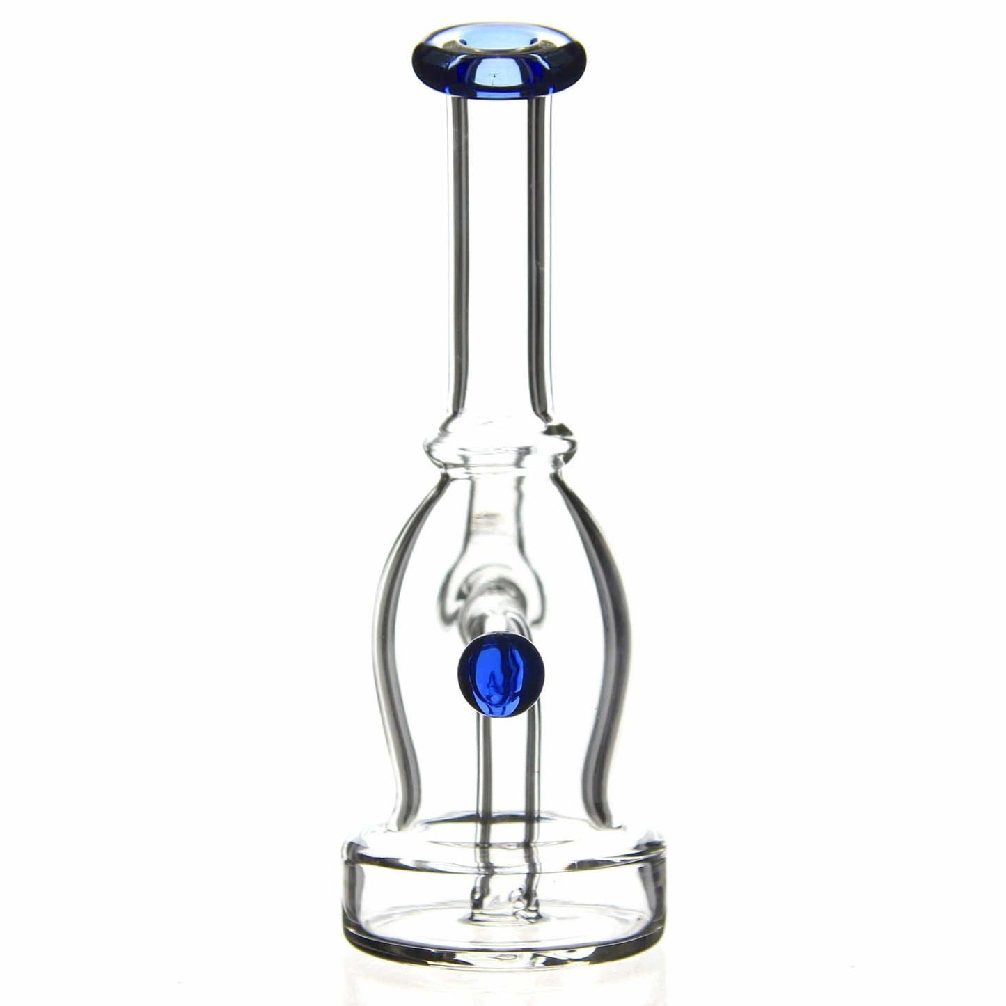Lotus Glass Accented Mini Bottle Dab Rig