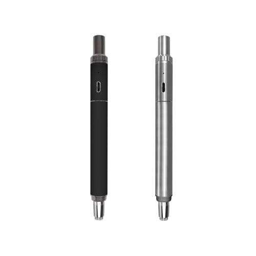 Front view of the Boundless Terp Pen, a silver pen-shaped device with a sleek design against a plain white background.