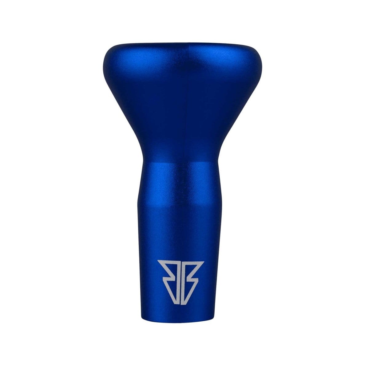 A studio shot of the Bowlz V3| showcasing its blue, curved form against a plain white background.