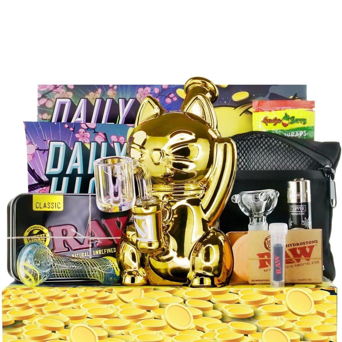 Daily High Club subscription box "Lucky Cat" Smoking Box