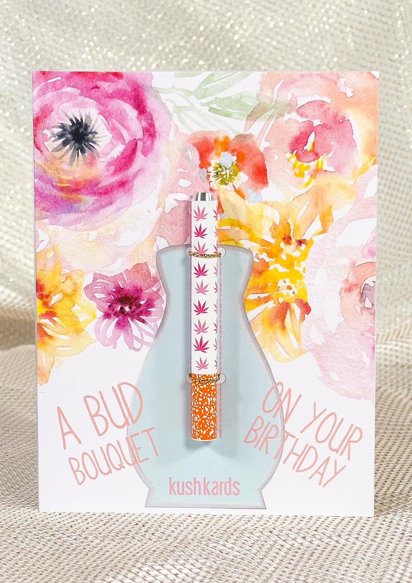 KushKards Greeting Card One Hitter Kard Bud Bouquet Birthday Card 🌸