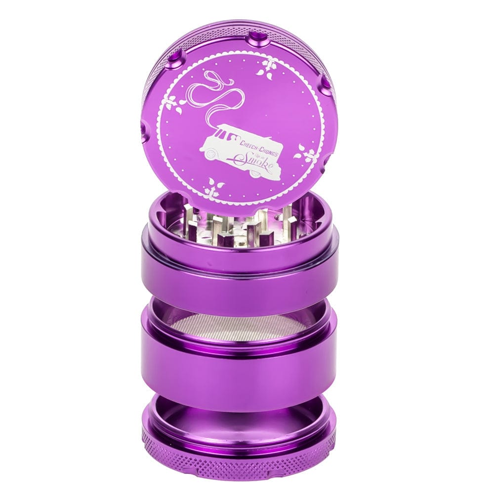 Cheech and Chong Up in Smoke Grinder Purple Up In Smoke 50mm 4-Piece Grinder