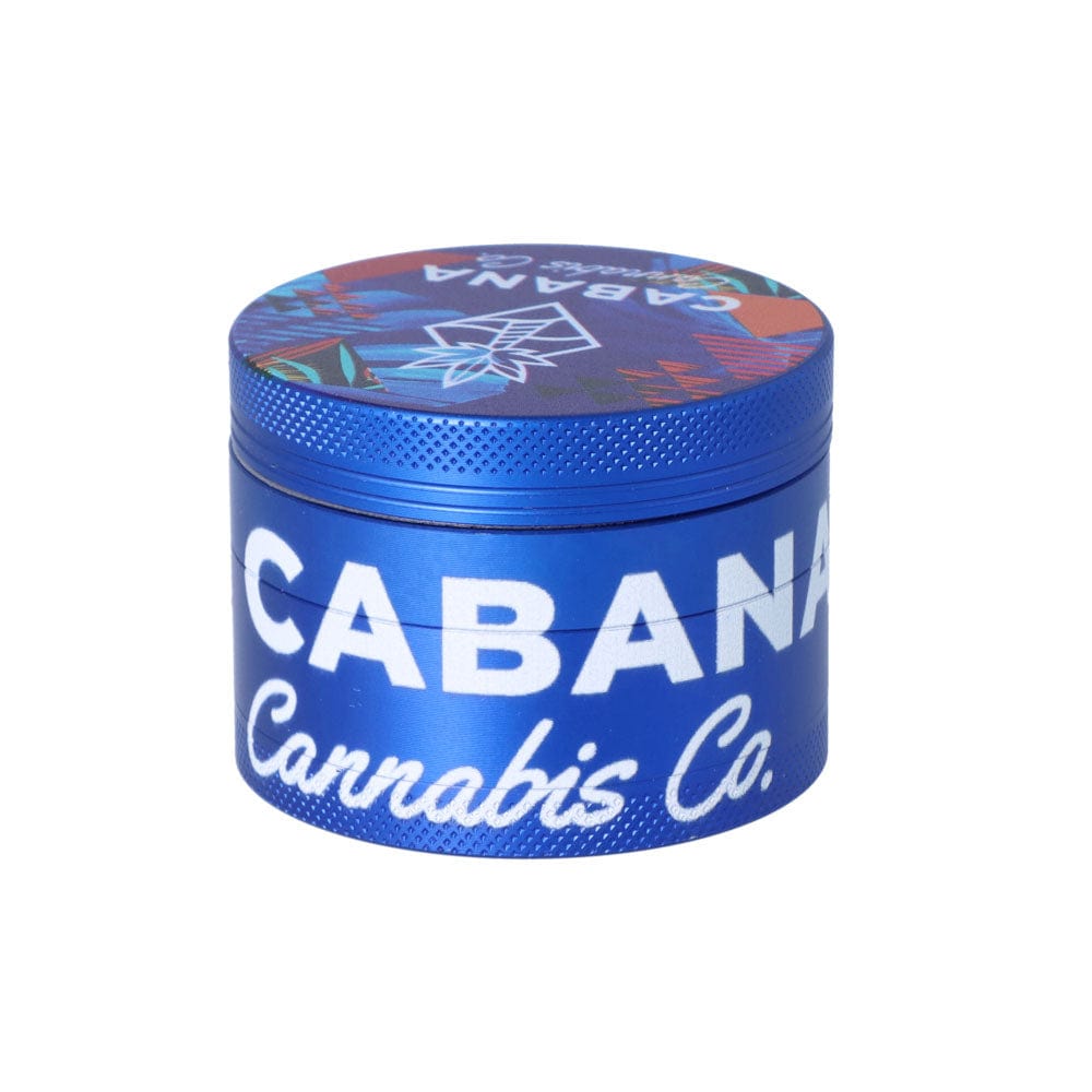 Front view of The Dawn 55mm 3-Stage Herb Grinder, a silver metal grinder with etched detailing on a plain white background.