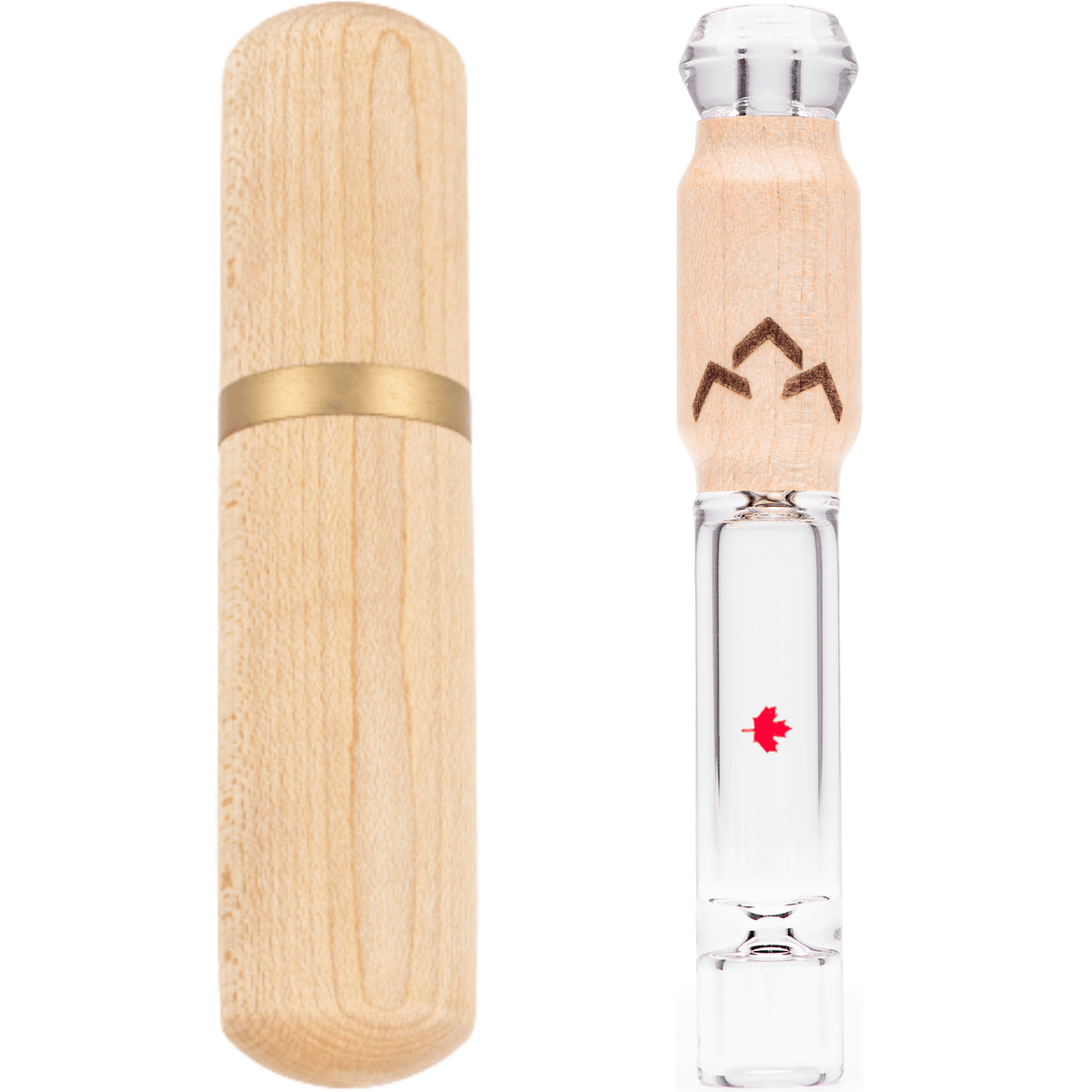 Canada Puffin Hand Pipe Northern Lights Taster Pipe and Case Bundle