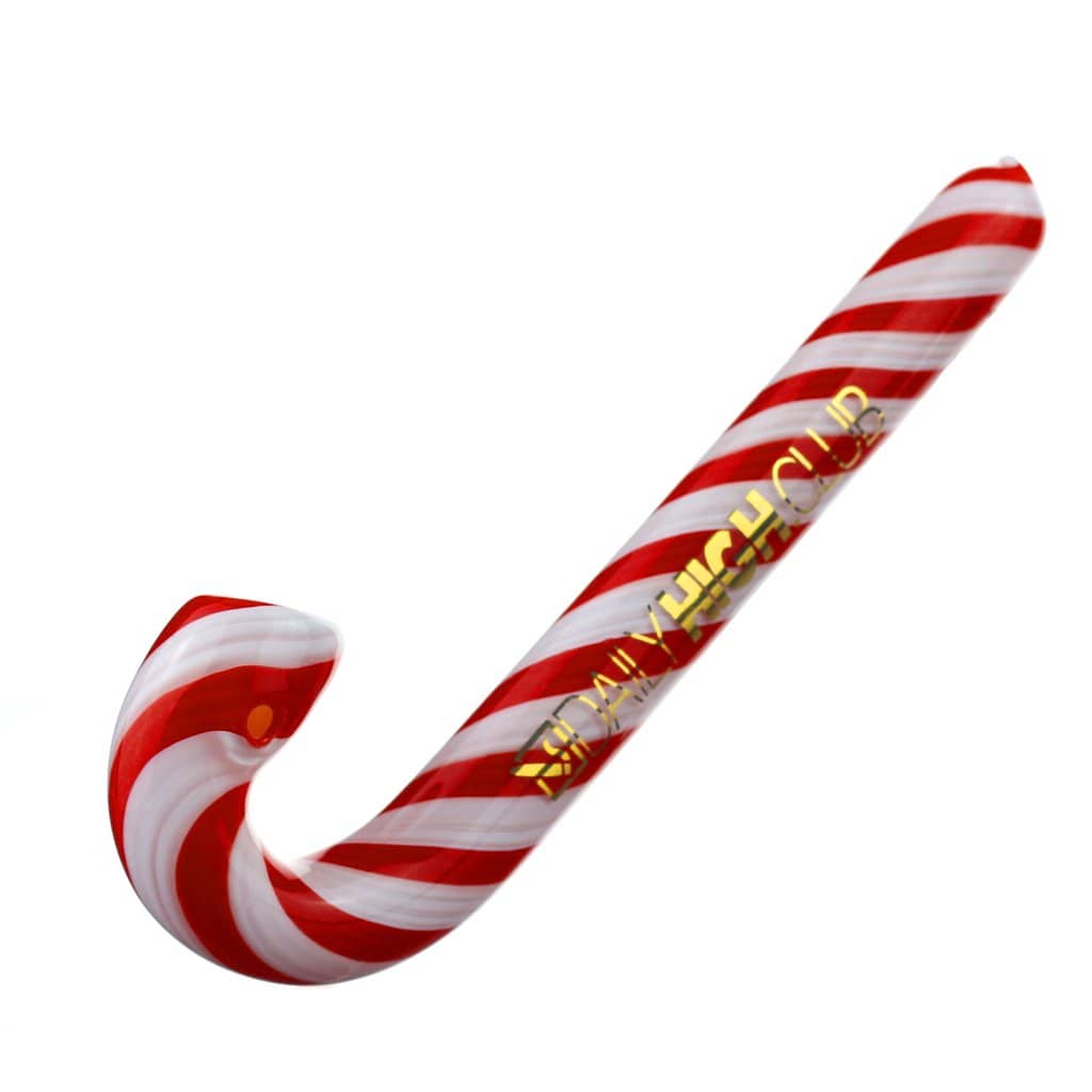 Daily High Club Glass Daily High Club "Candy Cane" Pipe