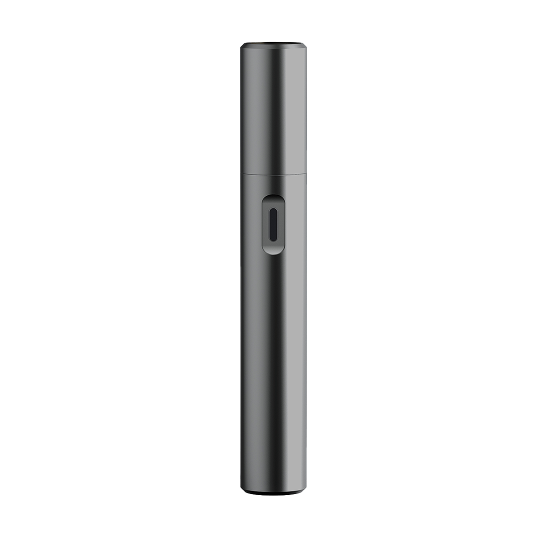 A studio shot of the Cartisan Pillar, showcasing its sleek, cylindrical form against a plain white background.