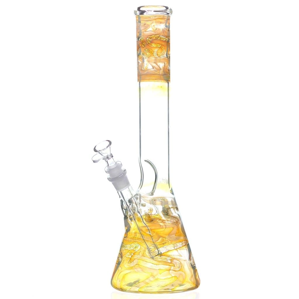 Atom Glass Glass Chaos Fumed Beaker Bong 001-FUMED-CHAOS-BONG-BEAKER