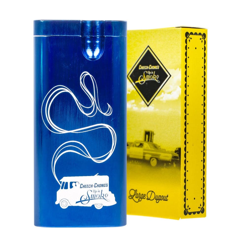 Front view of the Large Aluminum Dugout with a metallic sheen and etched branding, presented against a plain white background.