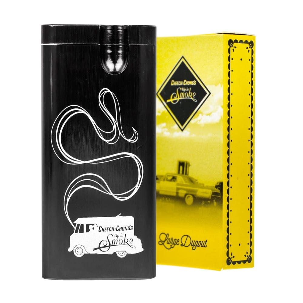 Front view of the Large Aluminum Dugout with a black finish, positioned against a plain white background.