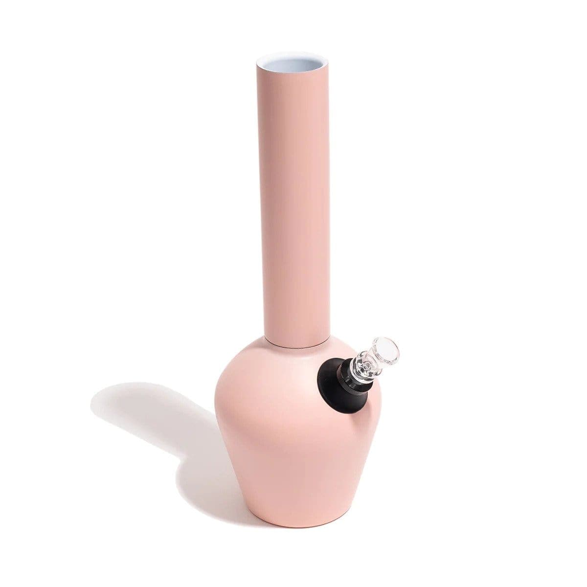 A front view of the Chill Steel Pipes Mix & Match Series Water Pipe, displaying a clean, simple glass design with a neutral backdrop.