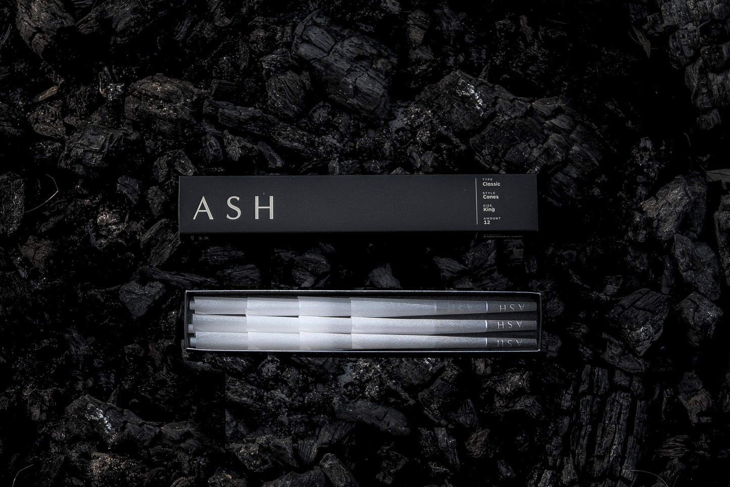 ASH Rolling Paper Pre-Rolled Cones | Classic | 32 Count | Box
