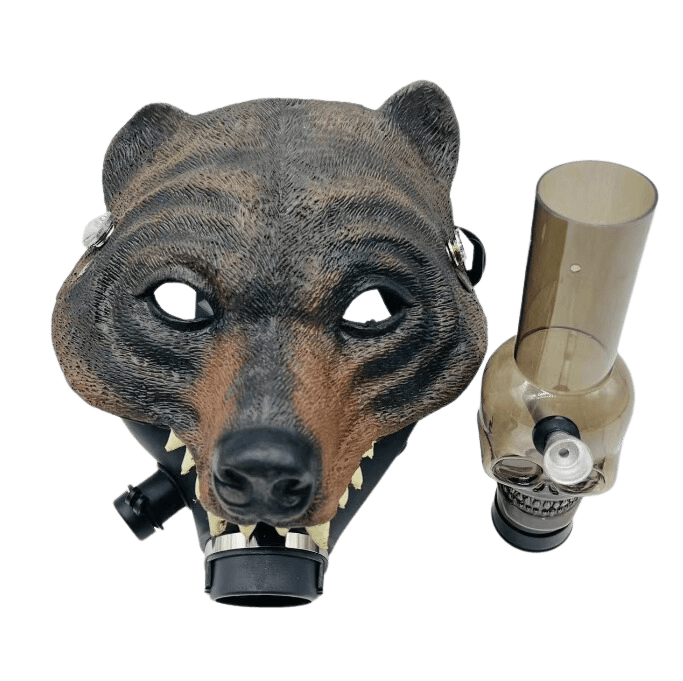 Cloud 8 Smoke Accessory bong Coyote Halloween Style Gas Mask Bong Mask Hookah