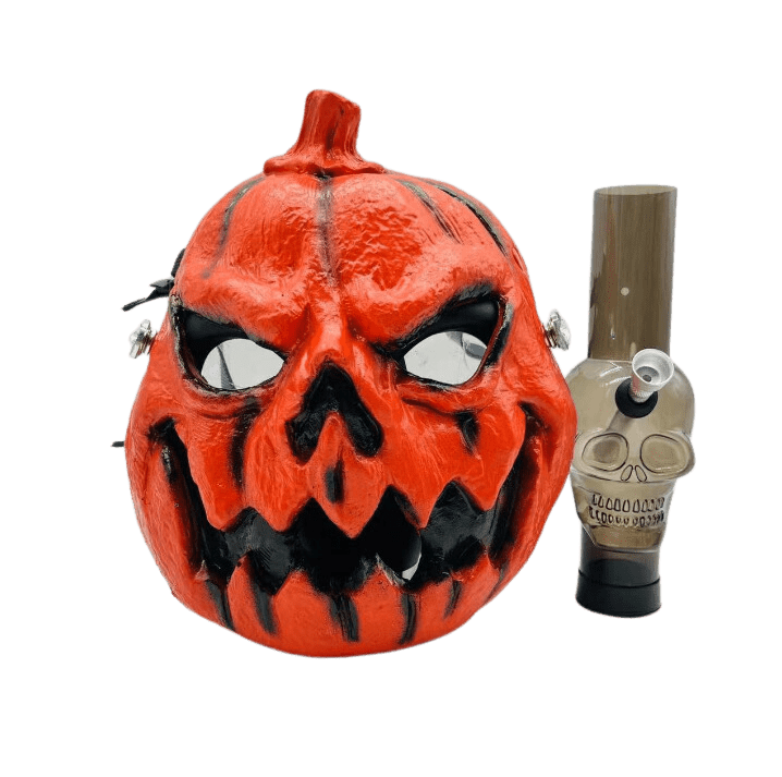 Cloud 8 Smoke Accessory bong Pumpkin Monster Halloween Style Gas Mask Bong Mask Hookah