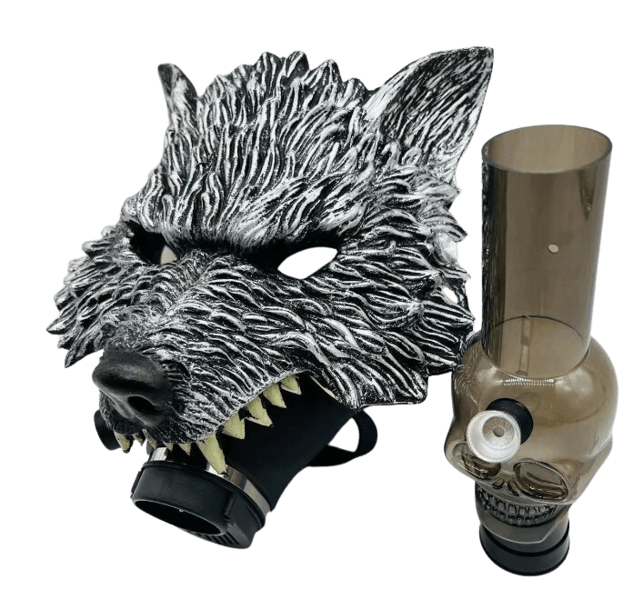 Cloud 8 Smoke Accessory bong Wolf Halloween Style Gas Mask Bong Mask Hookah