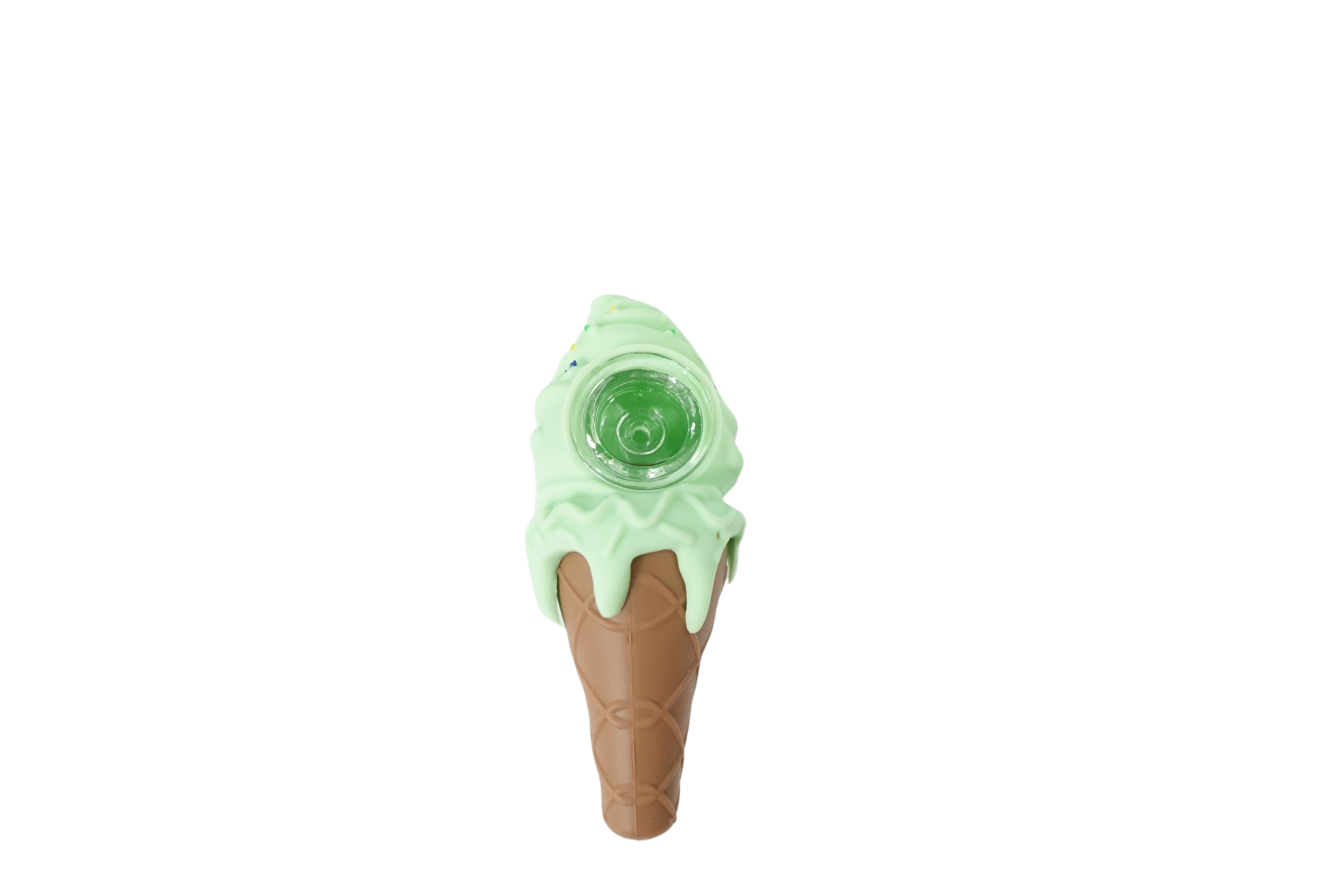 Cloud 8 Smoke Accessory Green 4.5'' Silicone Ice Cream Cone Hand Pipe