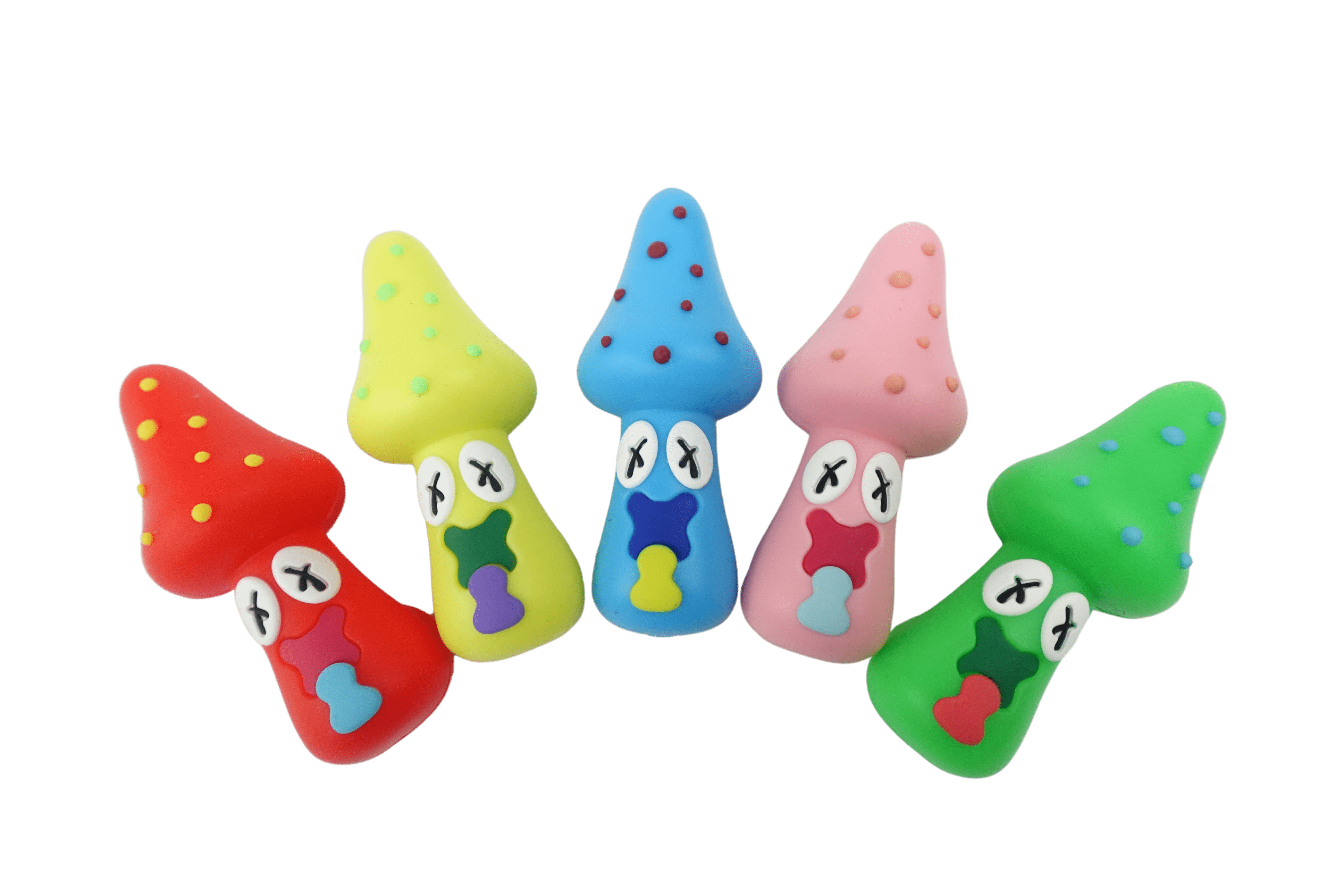 Cloud 8 Smoke Accessory Hand Pipe 3'' Silicone Intoxicated Mushroom Small Hand Pipe