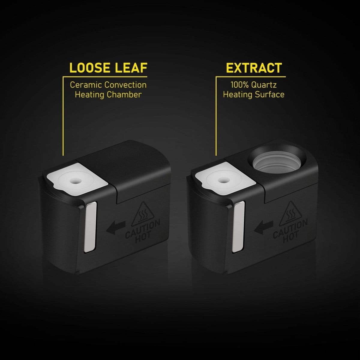 Close-up, angled view of the Cloudious9 Hydrology9 NX flower & concentrate vaporizer with a dark, reflective surface.