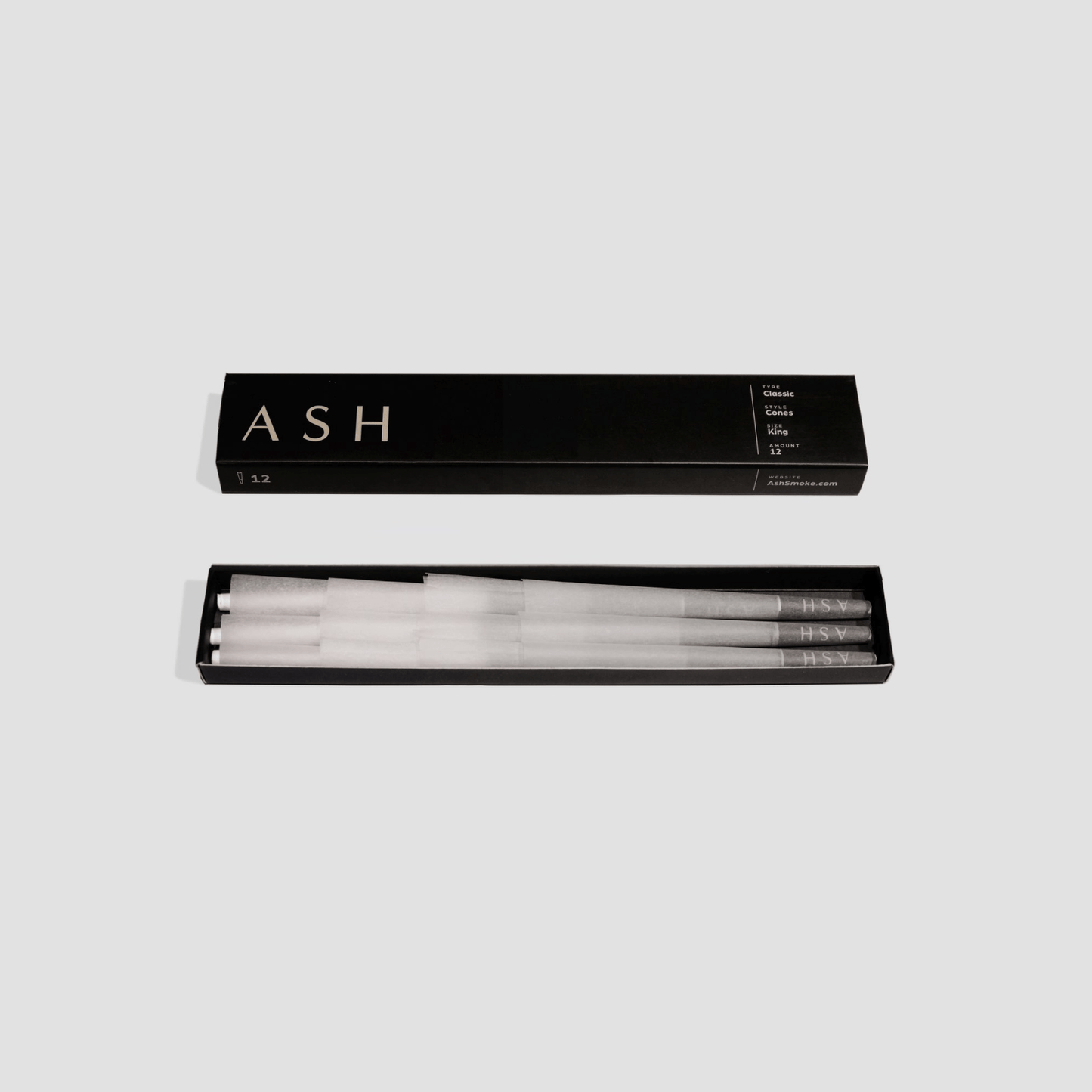 ASH Rolling Paper Pre-rolled Cones | Classic | 12 count