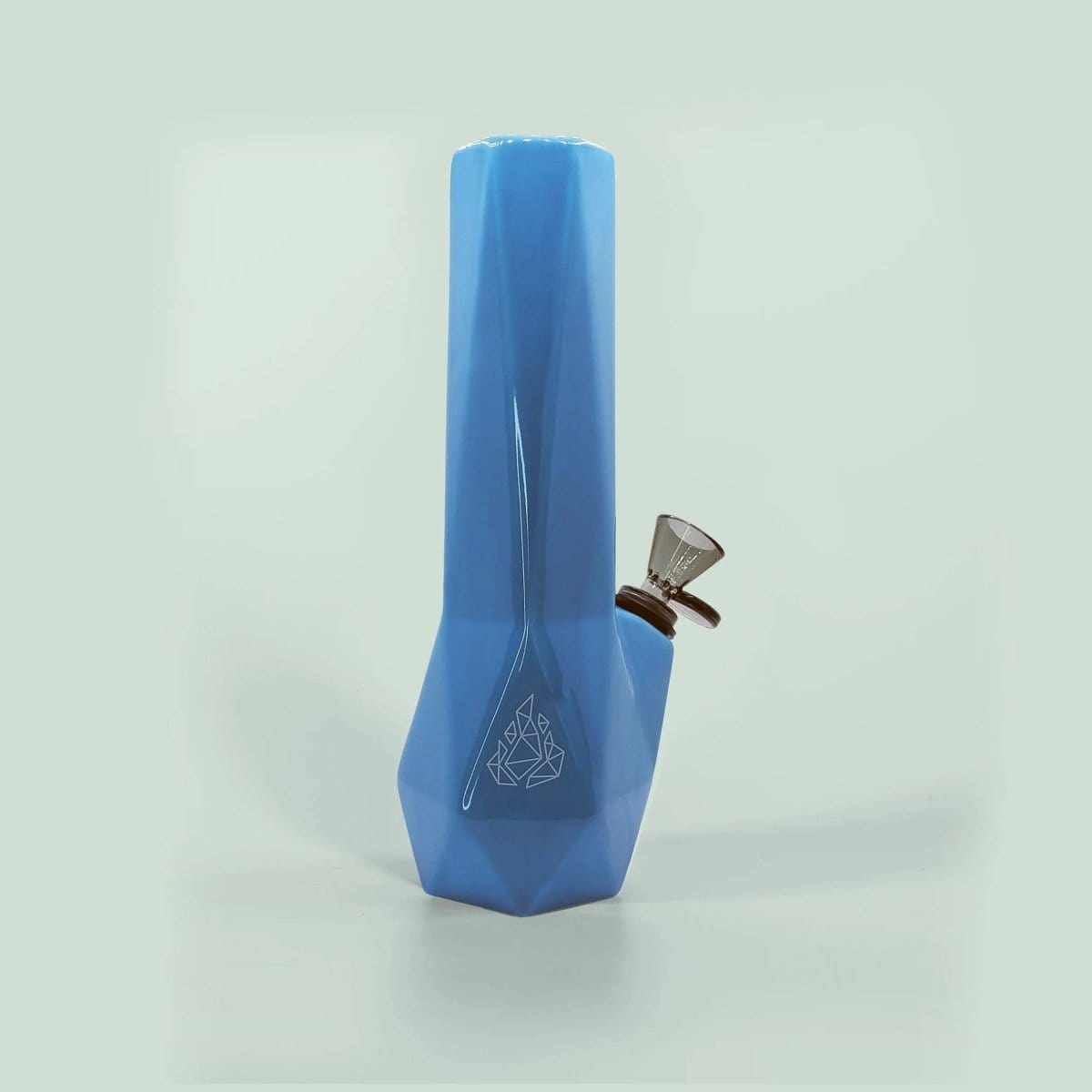 BRNT Designs Bong Blue Sky Specialty Ceramic Hexagon Water Pipe