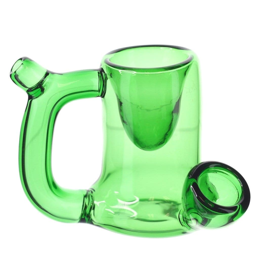 Himalayan Glass Glass Green Cup Pipe