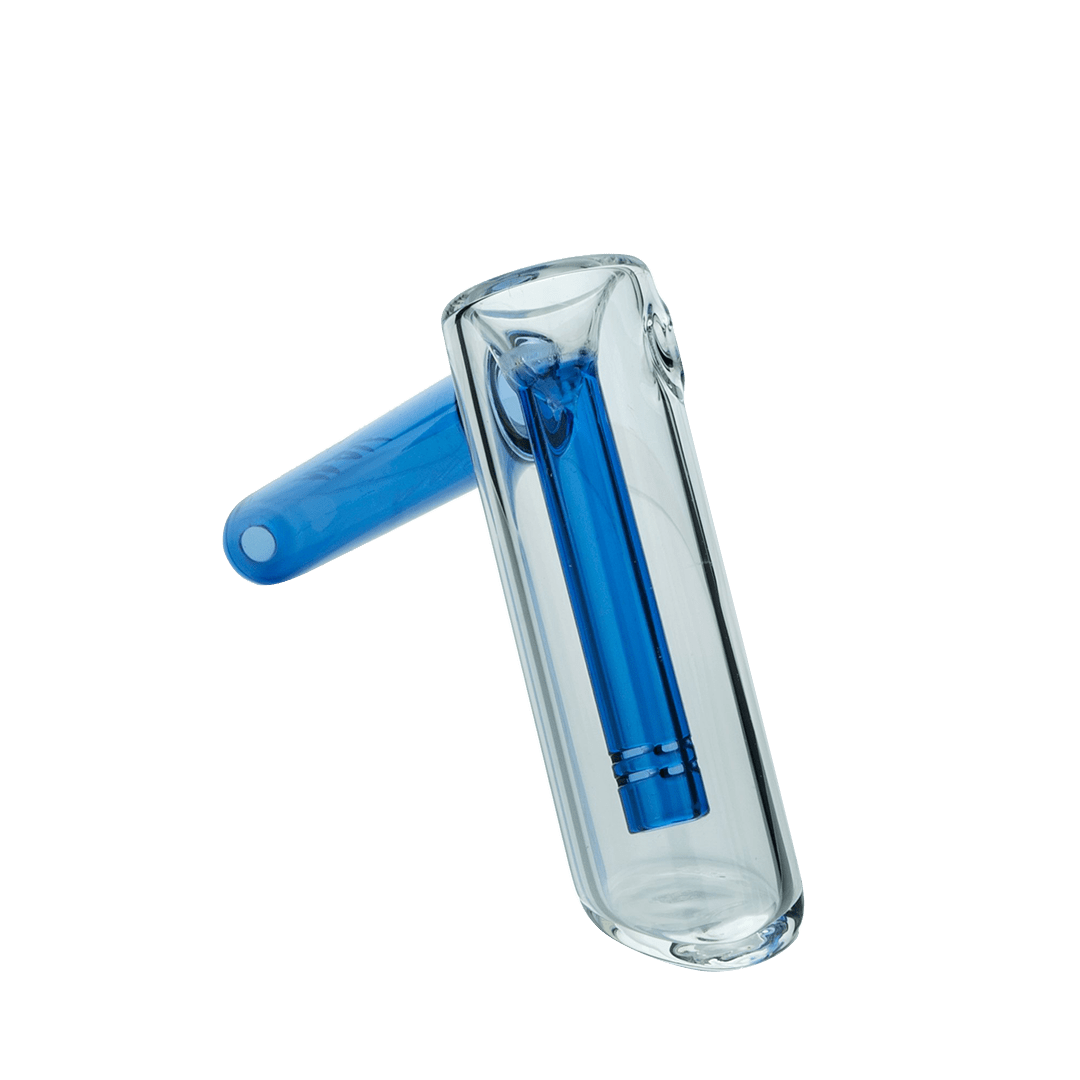 MAV Glass Hand Pipe Ink Blue Hammer Bubbler