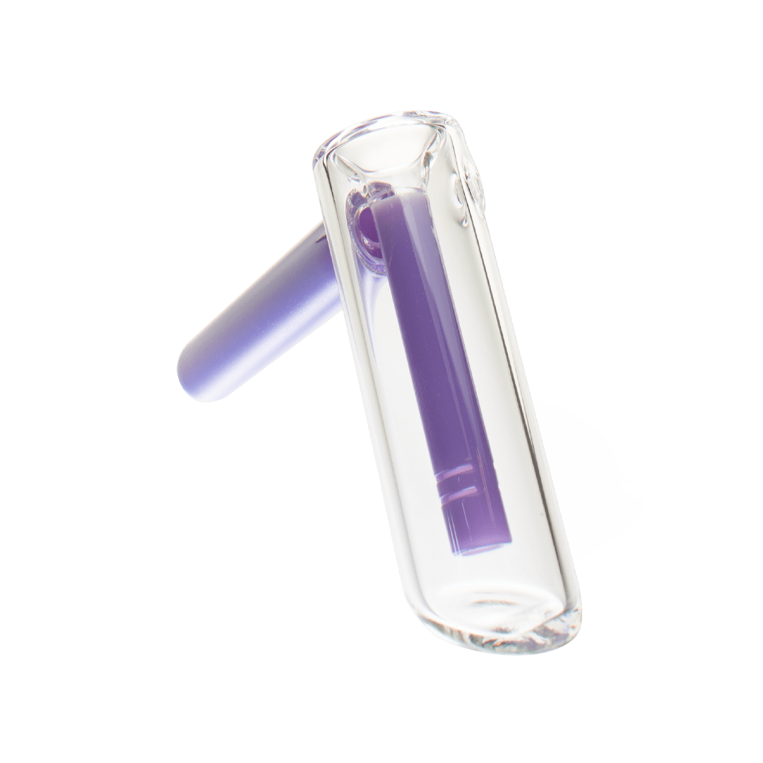 MAV Glass Hand Pipe Purple Hammer Bubbler
