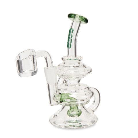 Ooze Dab Rig Slime Green Ooze Rip Tide Mini Recycler Dab Rig