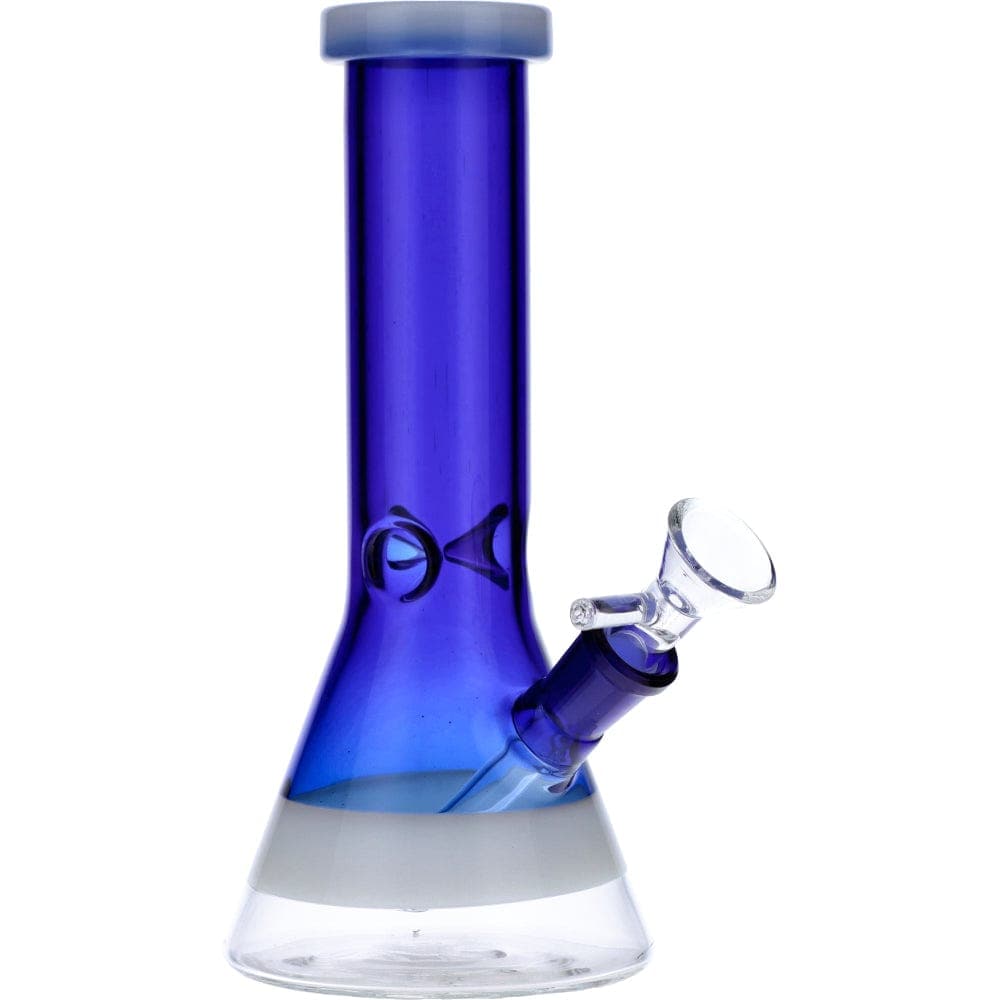 Front view of the Frosted Ring Mini Beaker, showcasing its frosted glass and simple beaker shape.