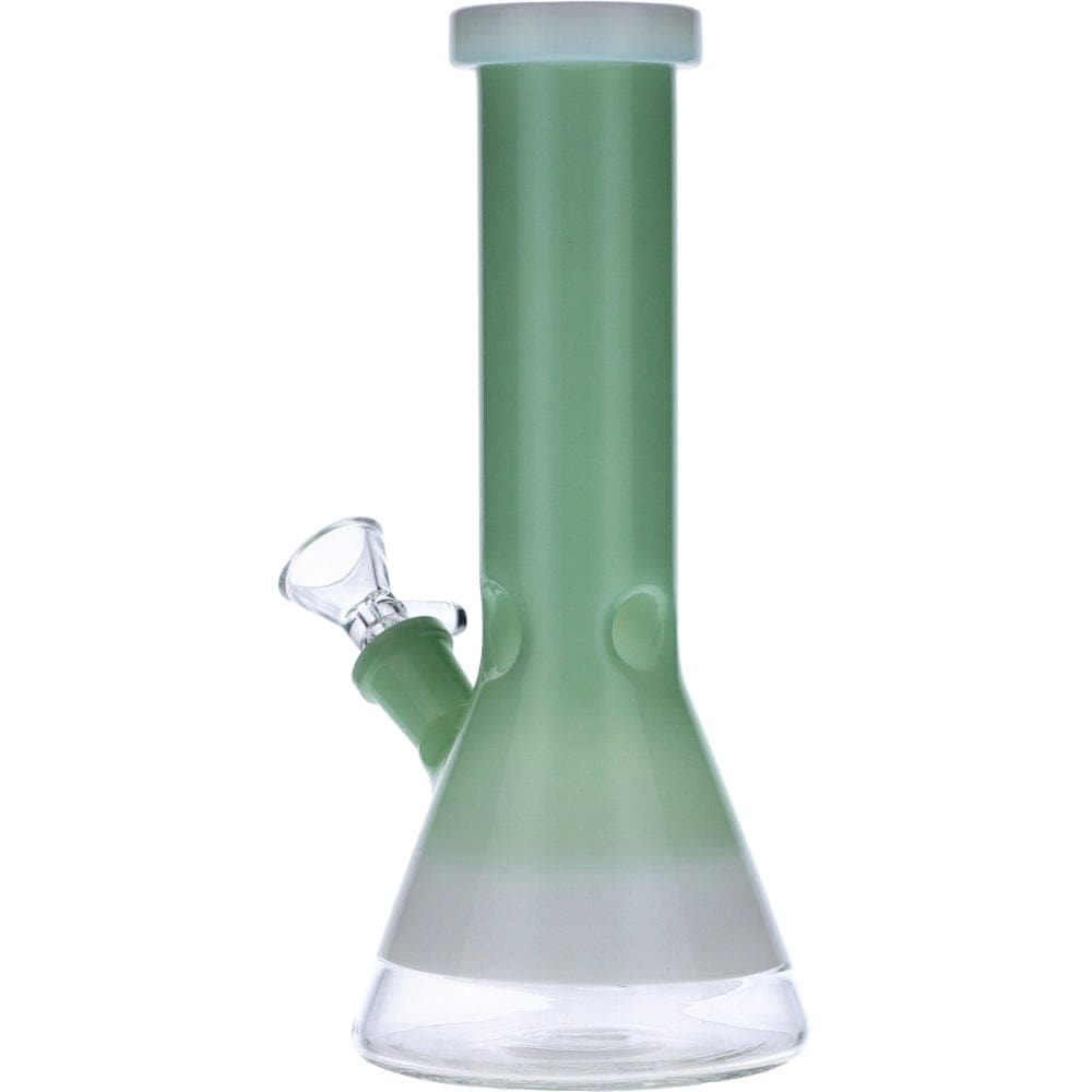 Front view of the Frosted Ring Mini Beaker, a small glass beaker with a frosted finish and a simple, rounded base.