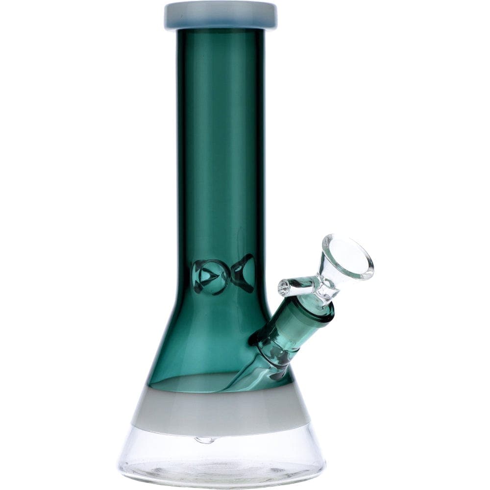 Front view of the Frosted Ring Mini Beaker, showing a clear glass beaker with a frosted ring near the top.