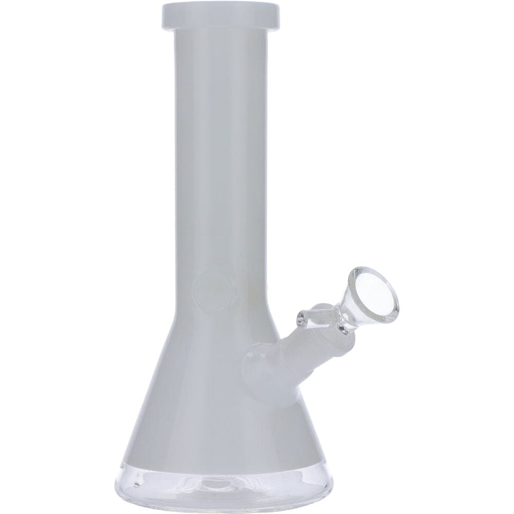 Front view of the Frosted Ring Mini Beaker, showcasing its frosted glass and compact beaker shape.
