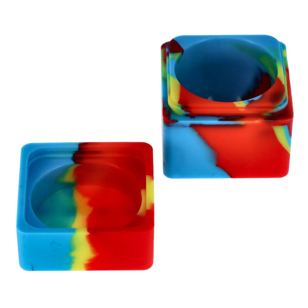 Front view of the Budder Buddy 60ml Silicone Container, showcasing its compact size and smooth, rounded edges.