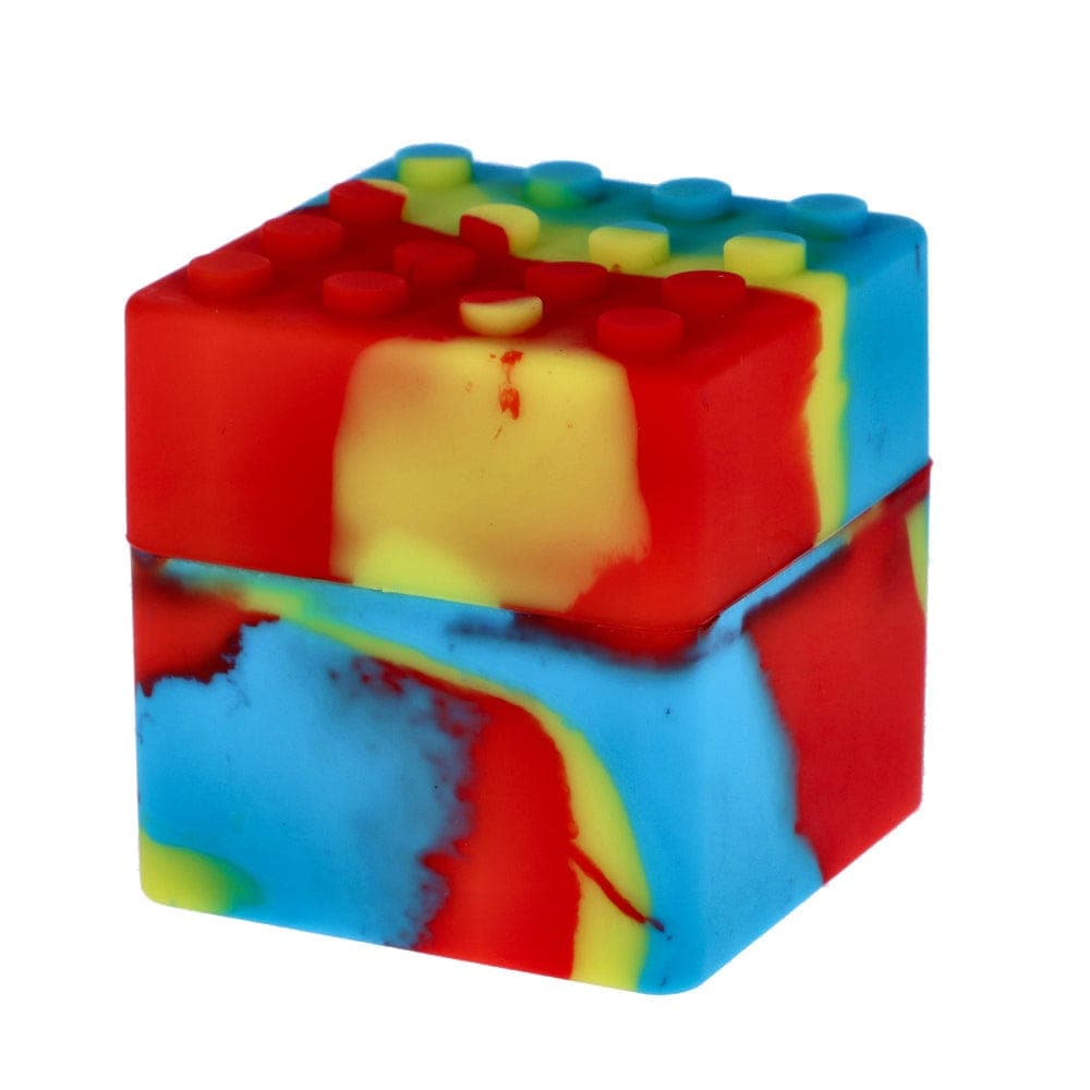 Front view of the Budder Buddy 60ml Silicone Container, showcasing its colorful, rounded shape against a plain white background.