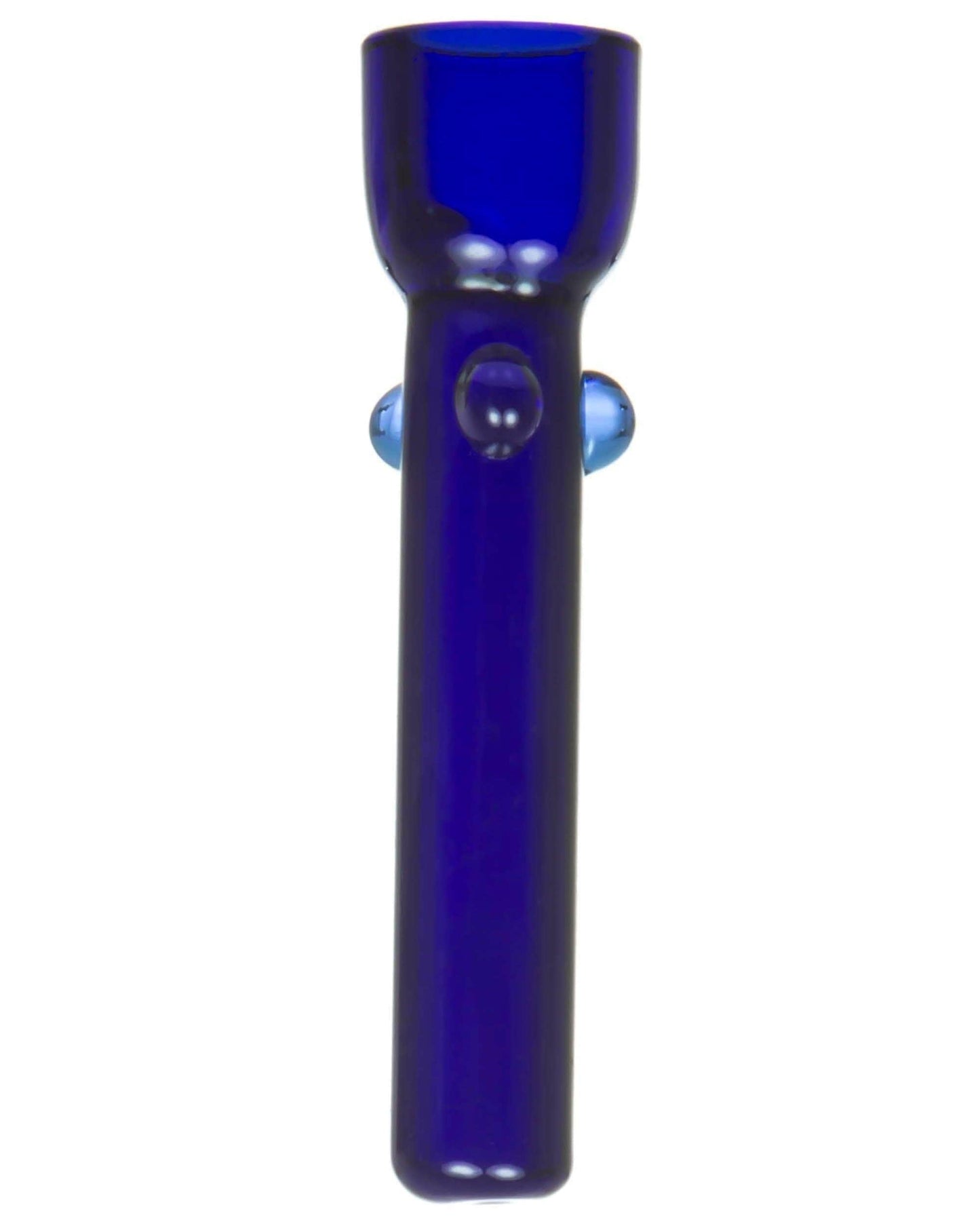 A studio shot of the Glass Nail, showcasing its simple, cylindrical shape in a clear glass material.