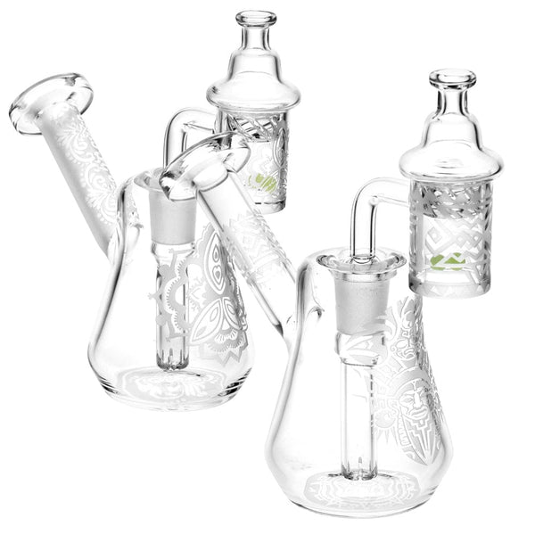Etched DAB Rig Set - Compact 5mm 14mm - Designs Vary