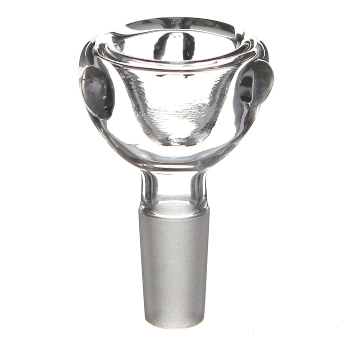 A close-up view of the 10mm Flower Bowl, showing the clear glass bowl from a slightly angled perspective.