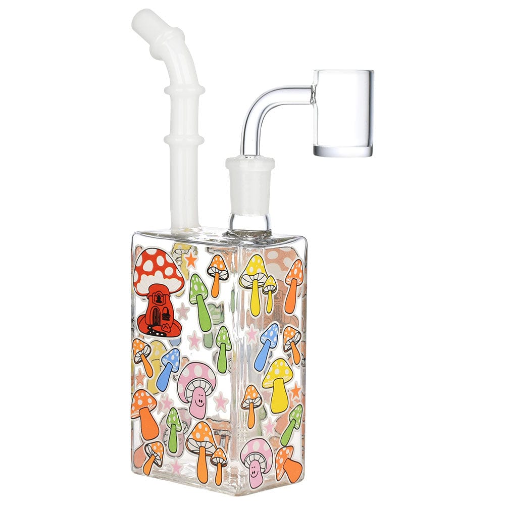 Gift Guru Glow Mushroom Juice Box Dab Rig - 7.5"/14mm F
