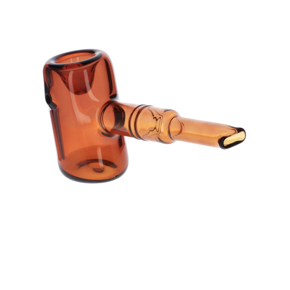 A side view of the 5" Everyday Essentials Sherlock Pipe, featuring a classic curved stem and polished brown finish.