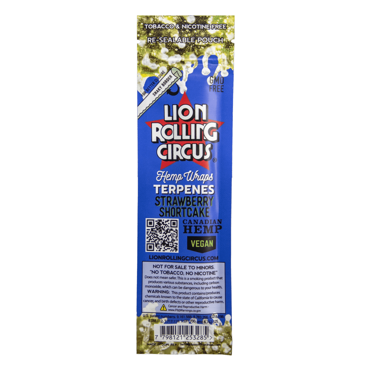 Front view of the "Dia de los Muertos" Box with colorful skull designs and warnings, set against a dark background.