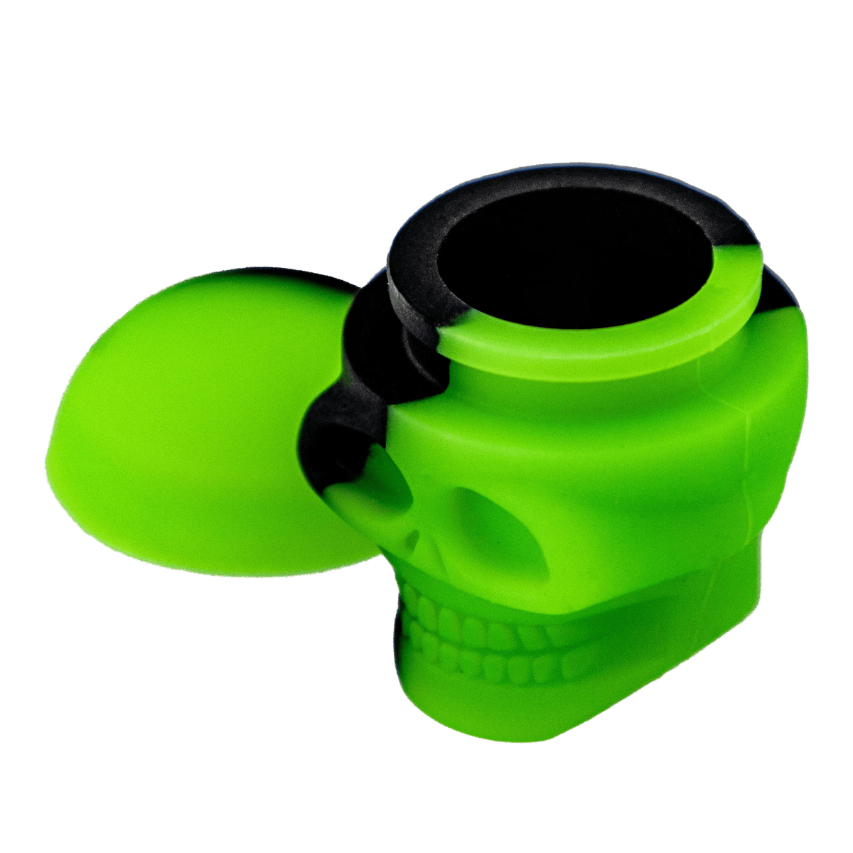 A slightly angled view of the “Dia de los Muertos” Box, with its unique shape highlighted against a plain white background.