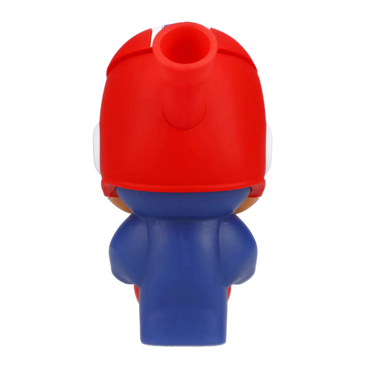 Front view of the “Turkey Day Touchdown” Box, a red and blue item with a rounded top and simple design.