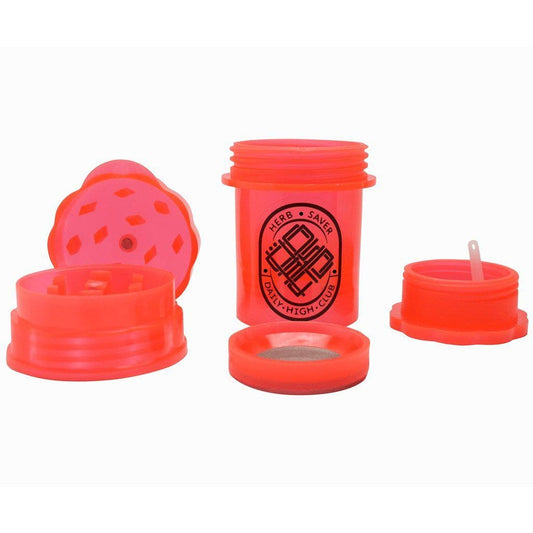 Herbsaver Grinder Red Daily High Club x Herbsaver Grinder 300-DHCXHERB-RED