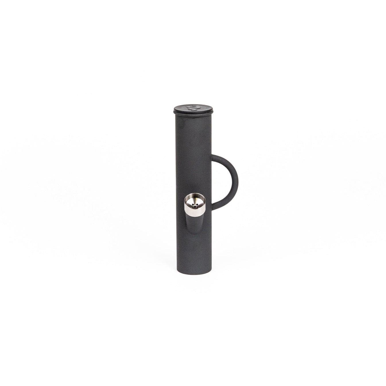 Front view of the DangleBong™️ Titanium Water Pipe, showing the sleek, metallic pipe against a plain white background.