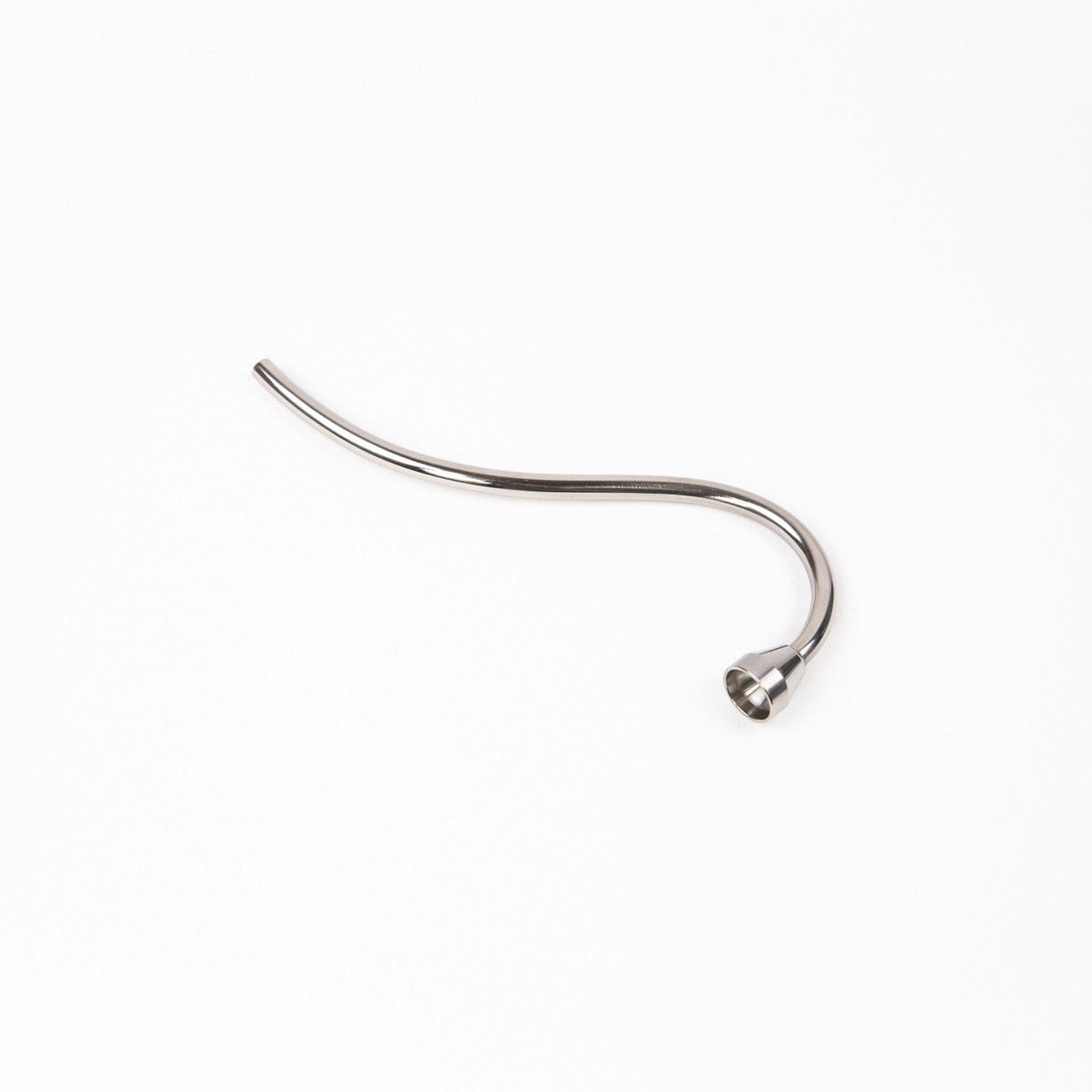 A side view of the WizardStix Titanium Wizard Pipe with a sleek, metallic finish against a plain white background.