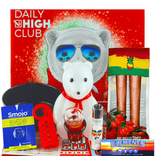 Daily High Club Box "Snowy Tha Bear is Back" Holiday Smoking Box