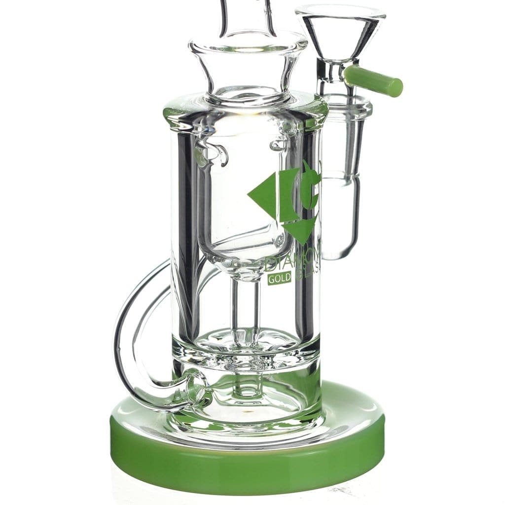 Downtown Wholesale & DI Glass Diamond Glass Accented Incycler Dab Rig