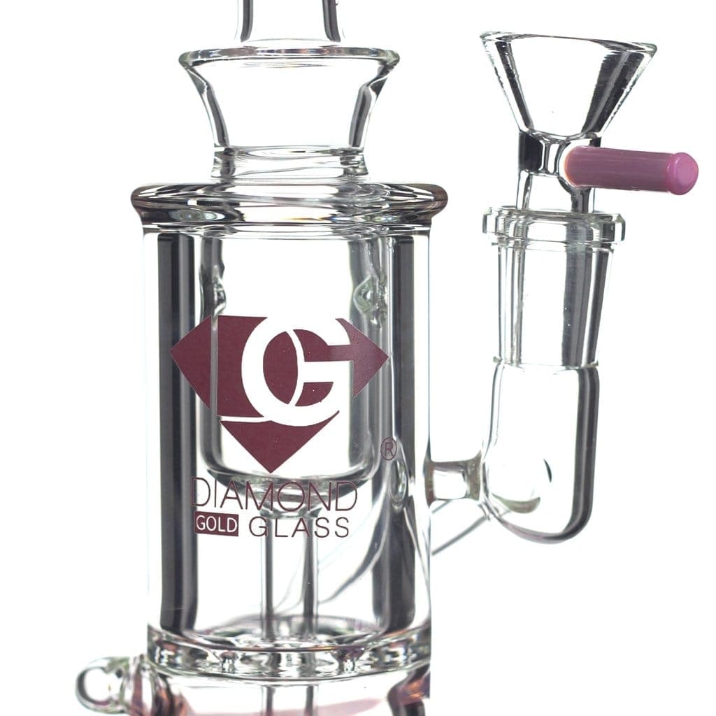 Downtown Wholesale & DI Glass Diamond Glass Accented Incycler Dab Rig