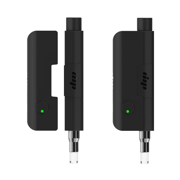 Front view of the Evri Starter Pack, displaying two sleek, black devices arranged side-by-side against a dark backdrop.