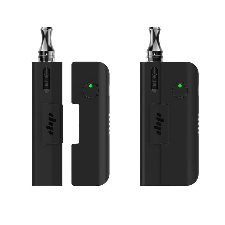 Front view of the Evri Starter Pack, showing a sleek, black vaping device against a plain white background.